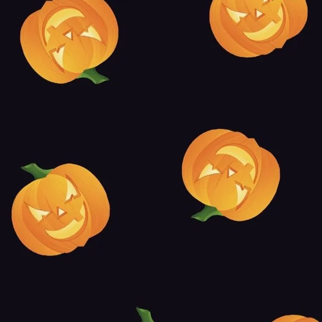 FS321 Big Pumpkin Halloween Fabric