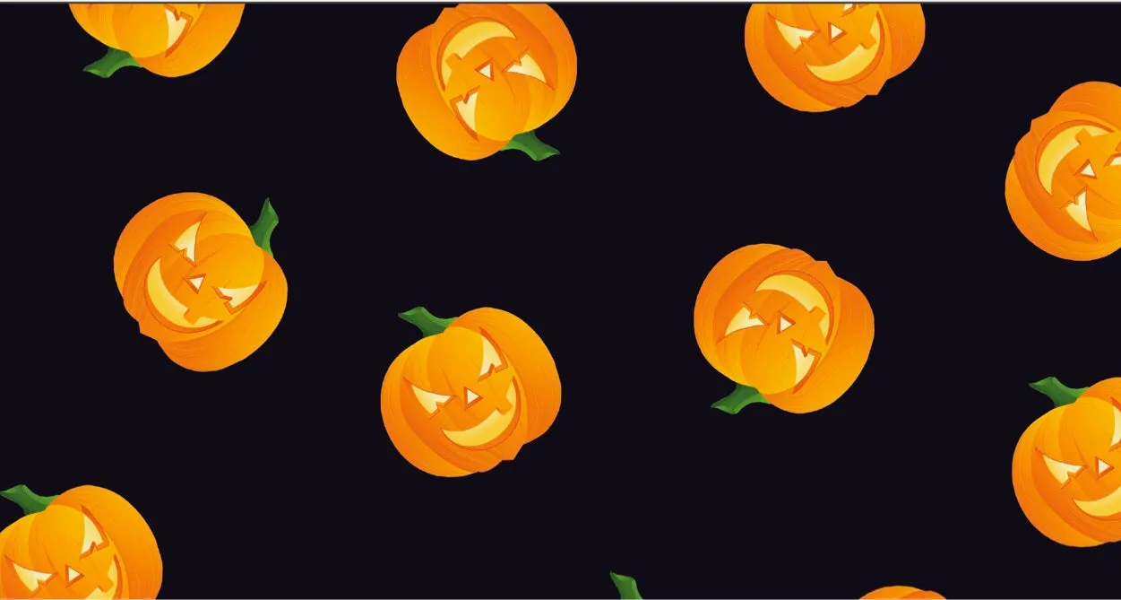 FS321 Big Pumpkin Halloween Fabric