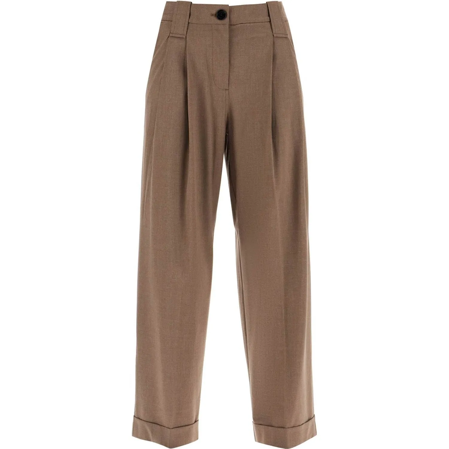 Ganni "flowy trousers with two ple