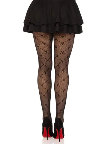 Heart Net Tights