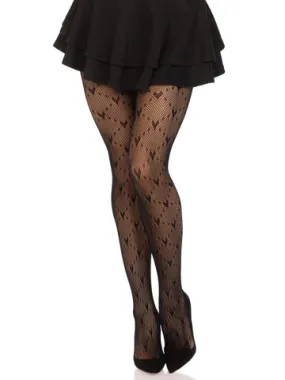 Heart Net Tights