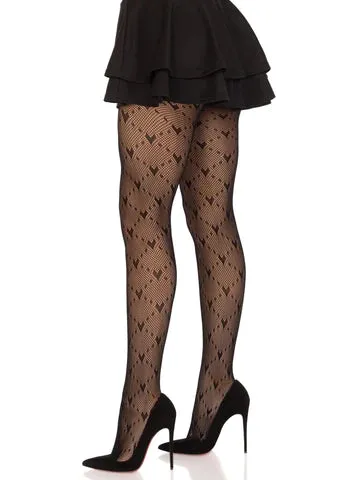 Heart Net Tights