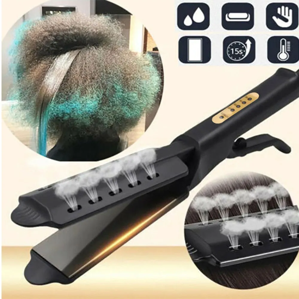 Heat Flex Adjustable Ceramic Iron Hair Styling Straightener