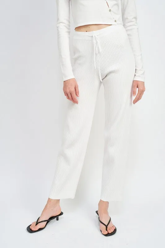 HIGH WAIST BAGGY LOUNG PANTS