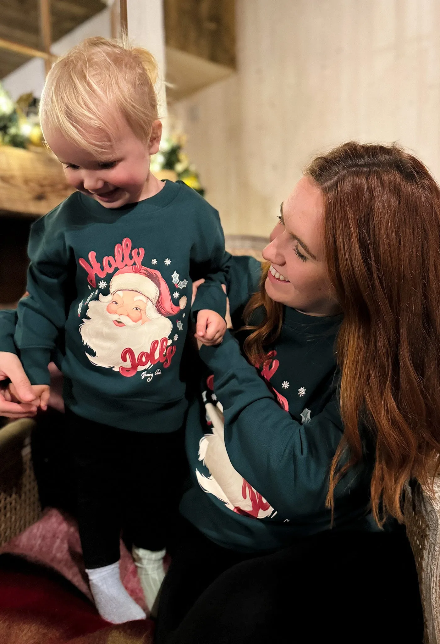 Holly Jolly Santa Organic Cotton Sweatshirt