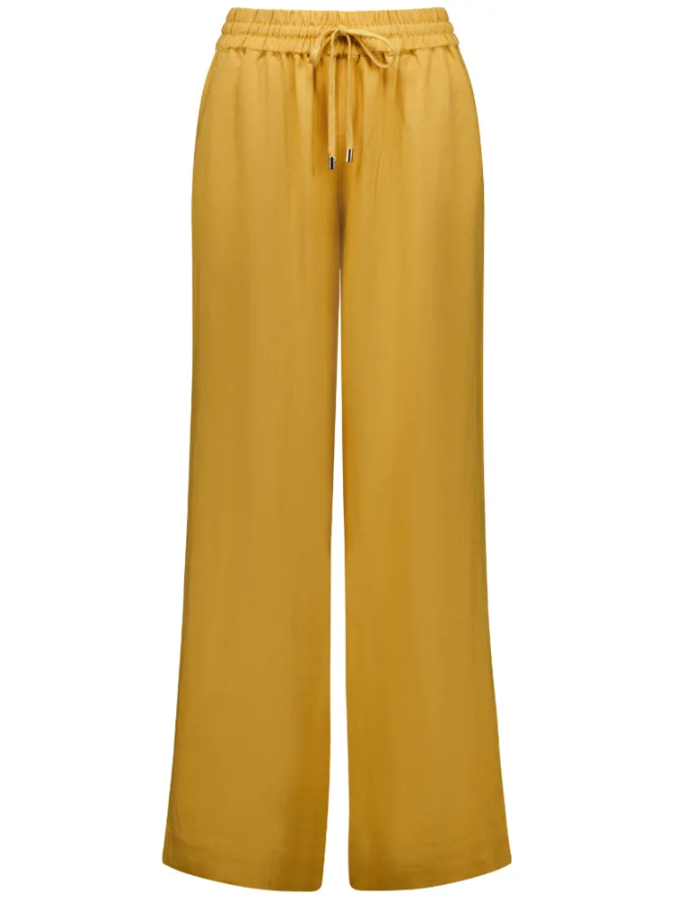 Isla Linen Pant in Biscuit