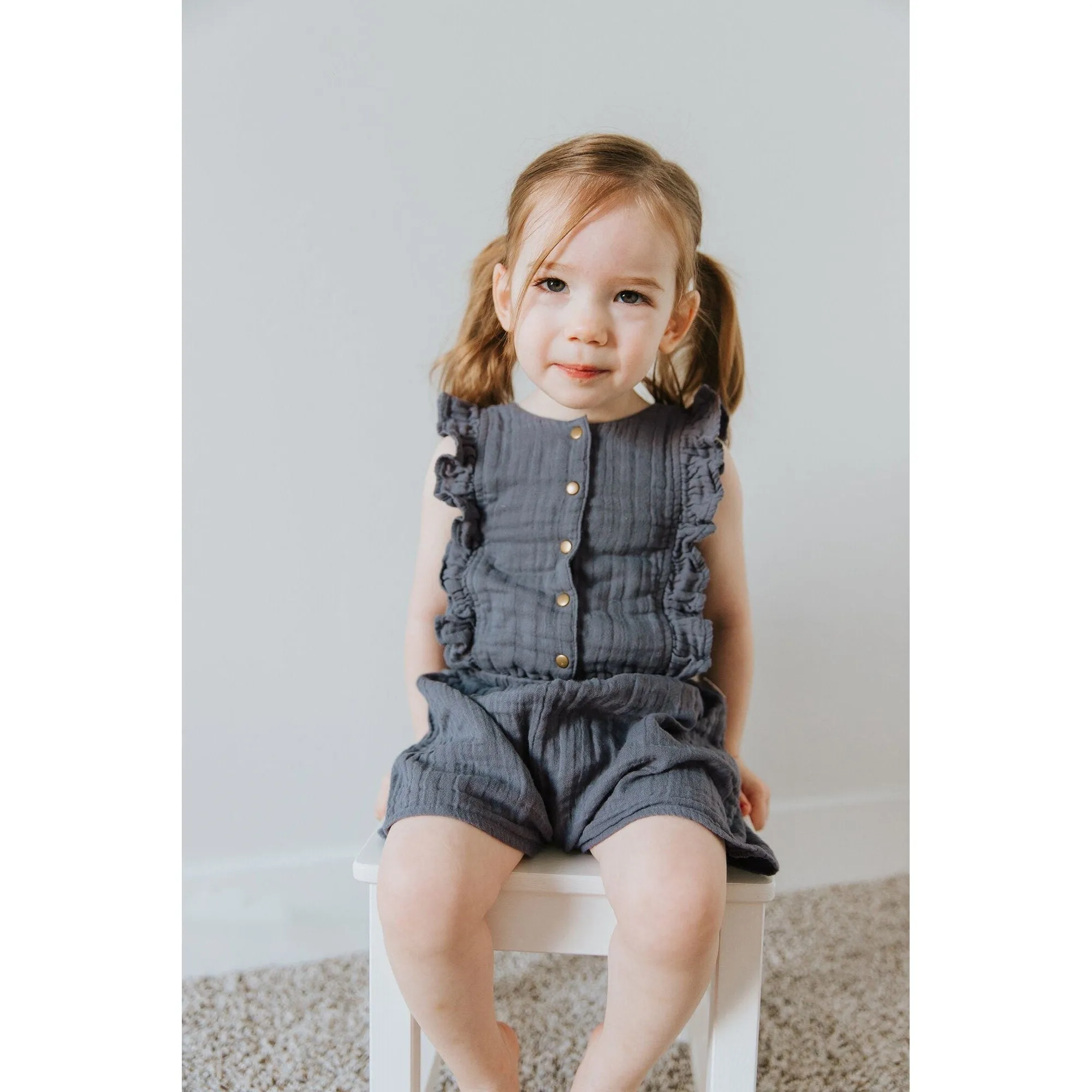 Kids' Muslin Ruffle Jumper