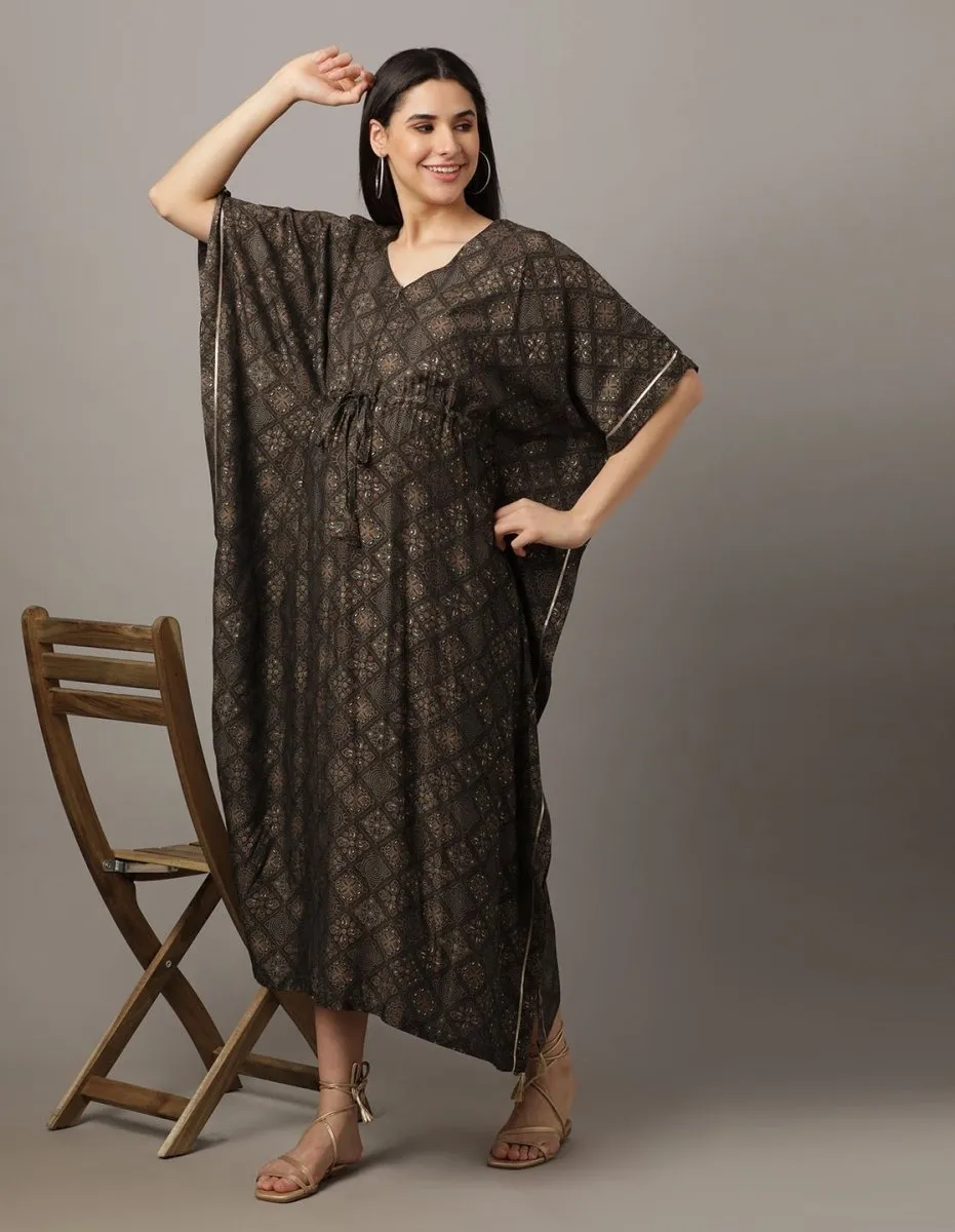 Laal Ishq Maternity and Nursing Kaftan Dress