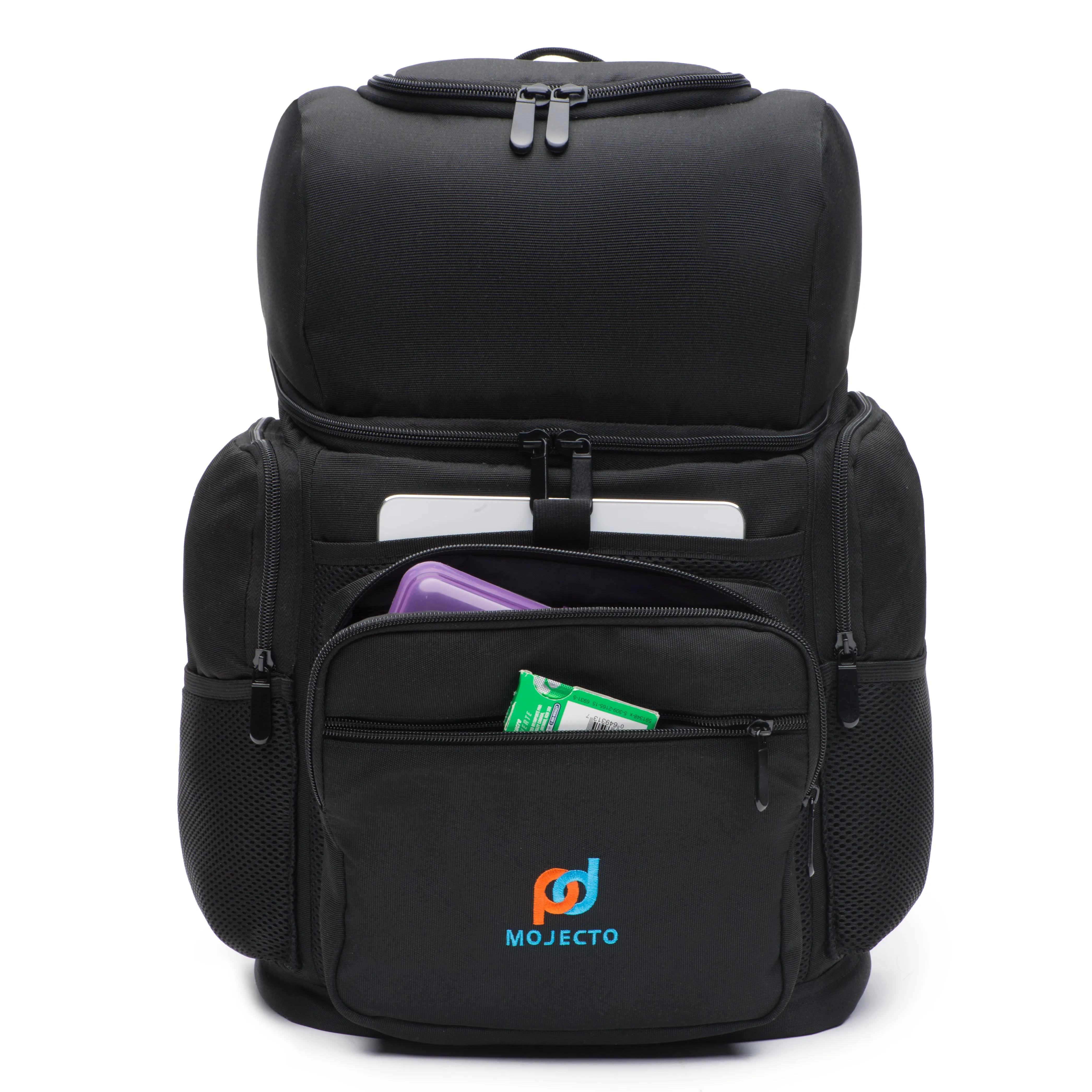 Leakproof Backpack Cooler (17x11x7 In) With Two Insulated Compartment.