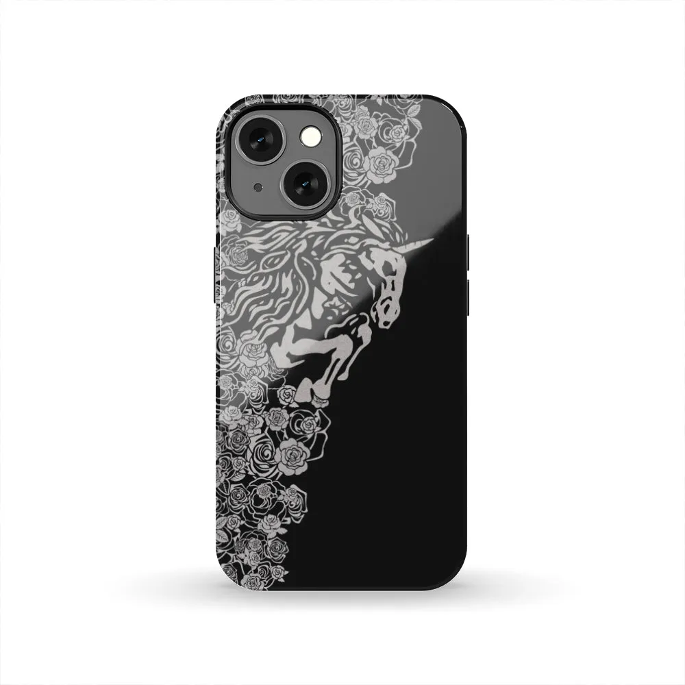 Lee's Excellent Tough Phone Case with Unicorn - Dark Gray