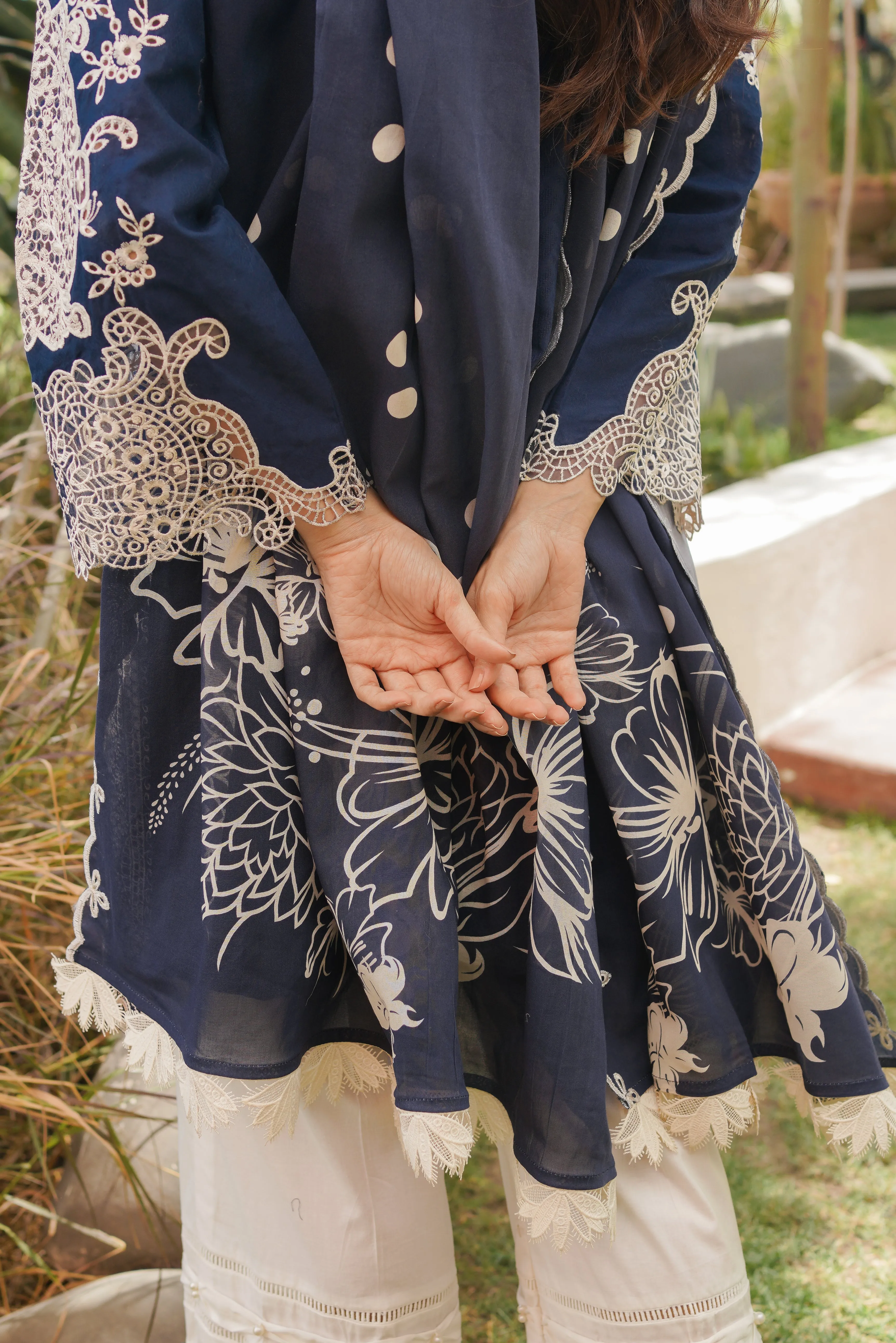 Manara by Maria Asif Baig Luxury Lawn – Sapphire