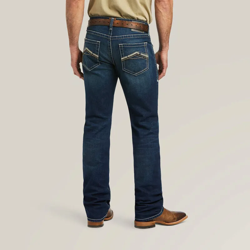 Men's Ariat M5 Straight Stretch Remming Stackable Straight Leg Jean - Ford