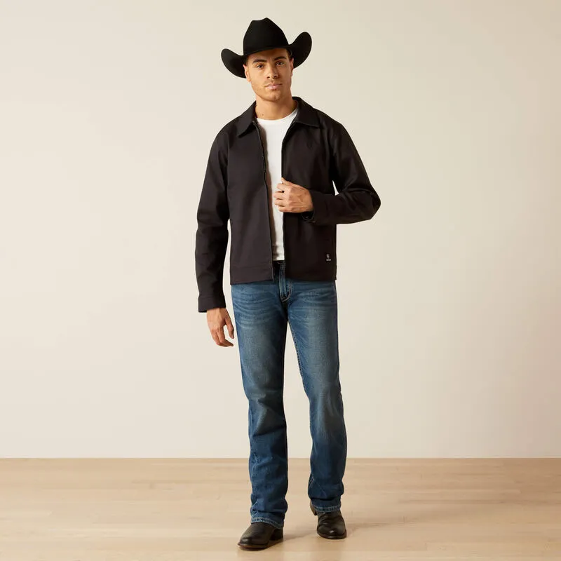 Men's Ariat Stockton Canvas Jacket- Black