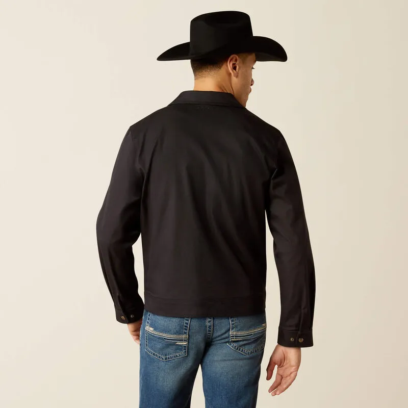 Men's Ariat Stockton Canvas Jacket- Black