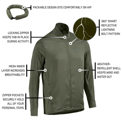 Men's CEP Reflective Windbreaker