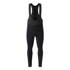 Men's Windproof Thermal Bib Tights SI-1 ShanSui-Black