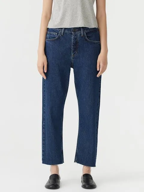 MID RISE SLIM CROP JEAN - BRIGHT INDIGO