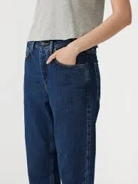 MID RISE SLIM CROP JEAN - BRIGHT INDIGO