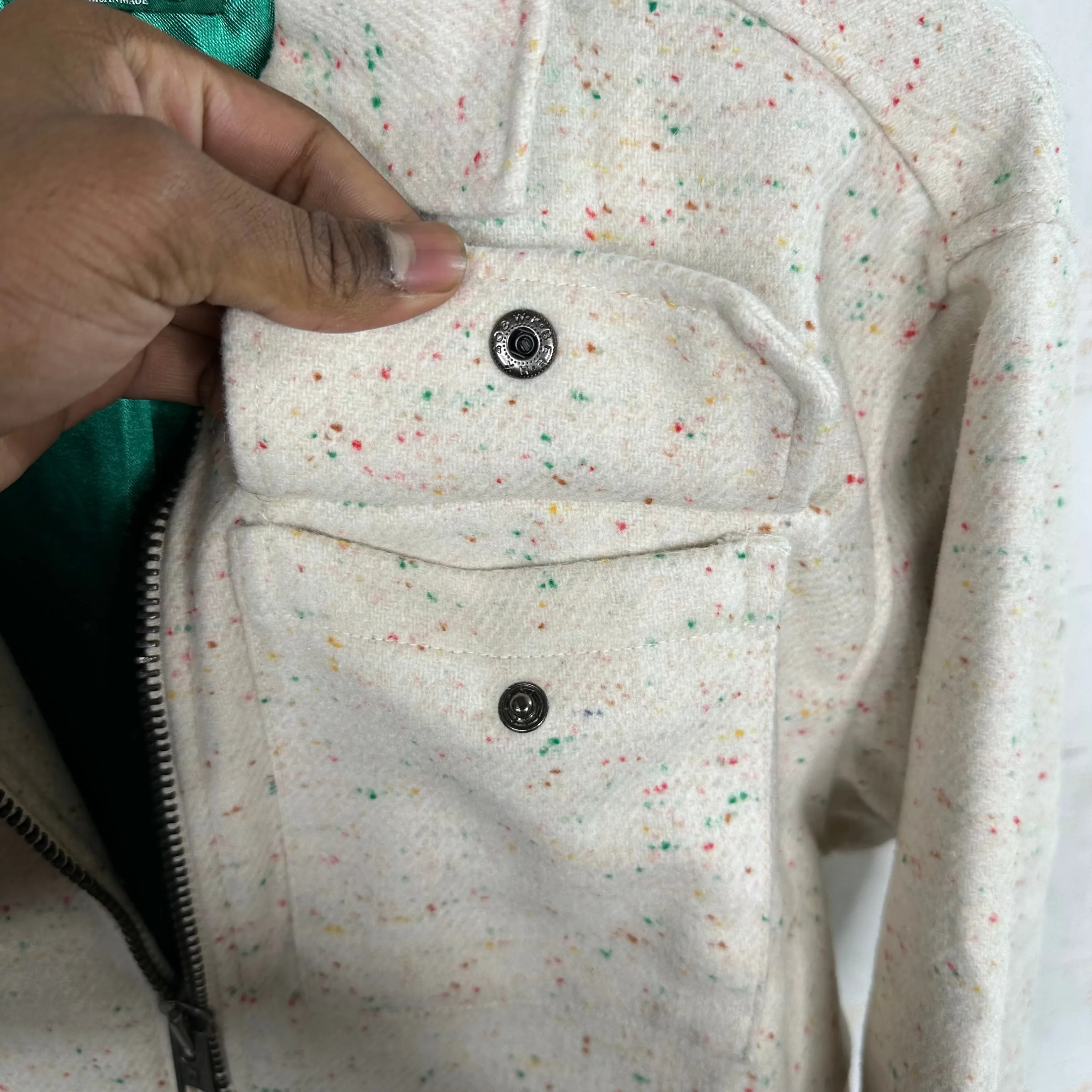 Midori Rainbow Wool Work Jacket