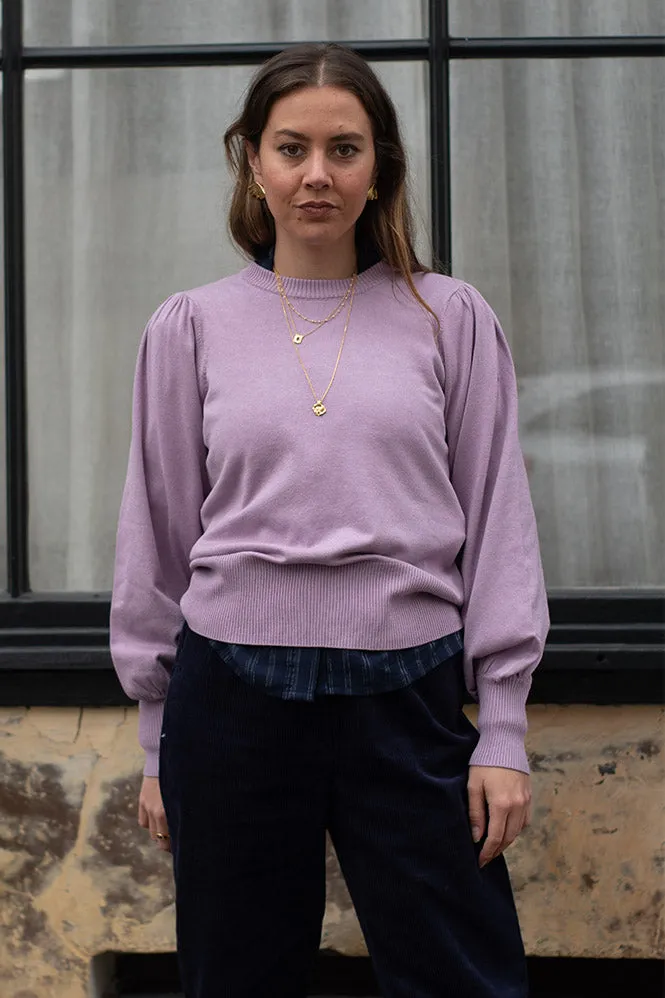 Minus Liva Long Sleeve Soft Lilac Pullover