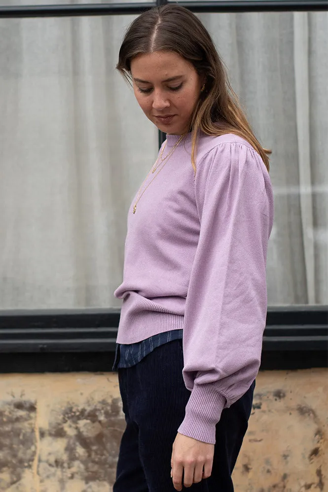 Minus Liva Long Sleeve Soft Lilac Pullover