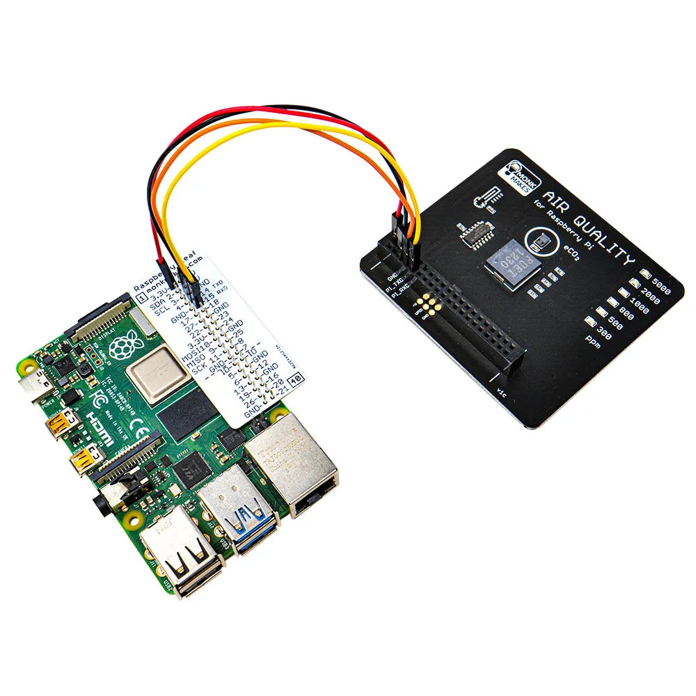 Monk Makes -  Air Quality Kit for Raspberry Pi