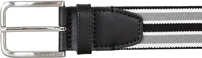 Nautica Men's Bold Fashion and Dress Leather Belt with Metal Buckle