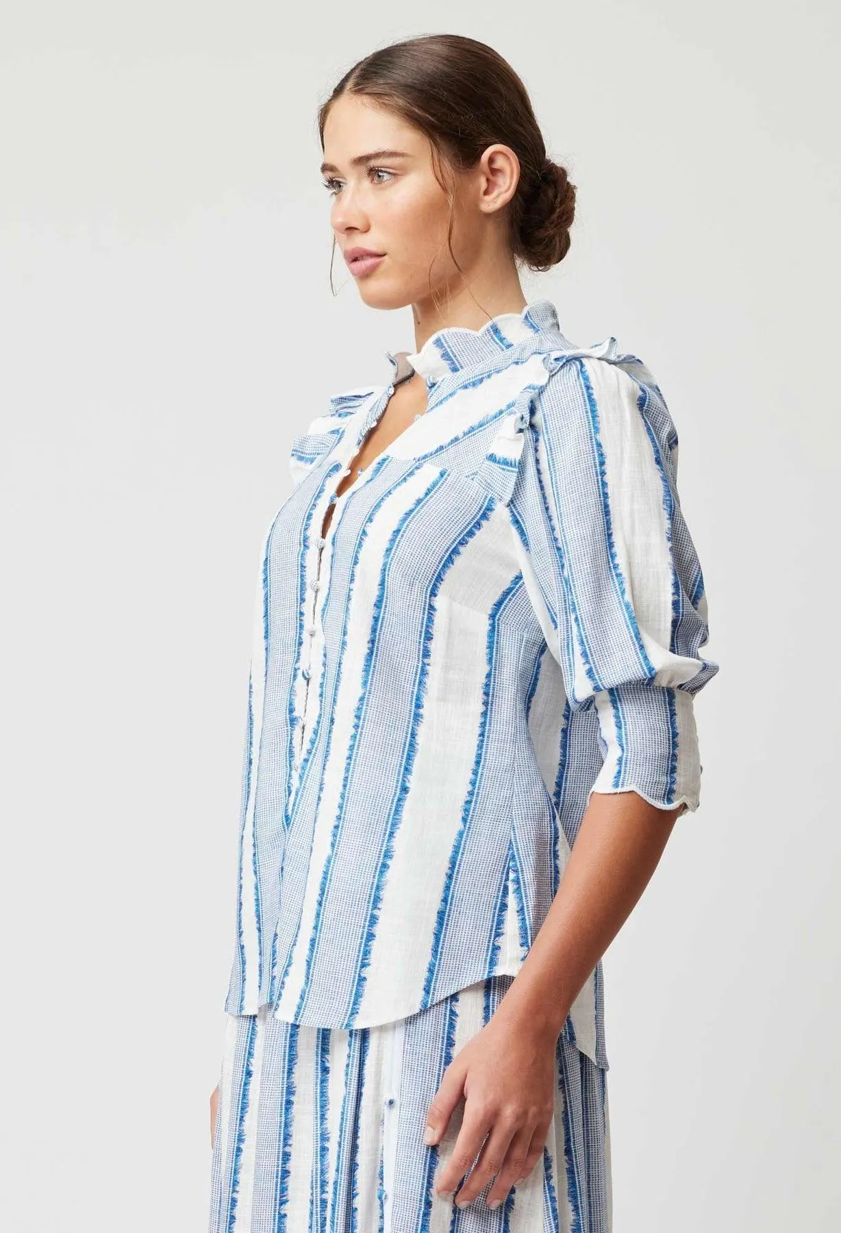 OnceWas Elysian Viscose Linen Blouse