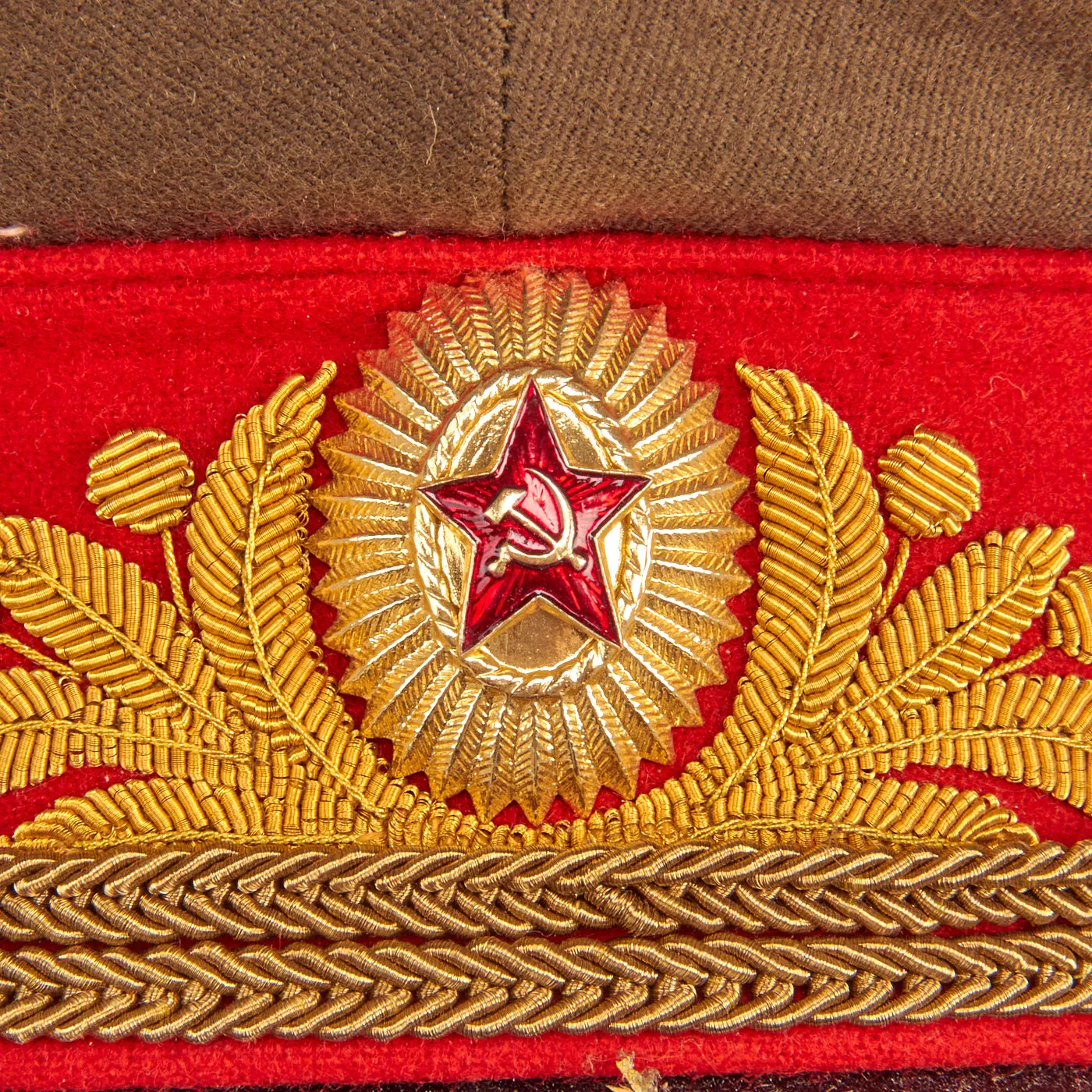 Original Cold War Soviet Major General Dress Uniform with Trousers and Cap - WWII Veteran