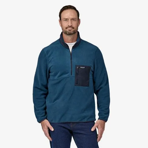 Patagonia Men's Microdini 1/2 Zip Fleece Pull Over Tide pool Blue