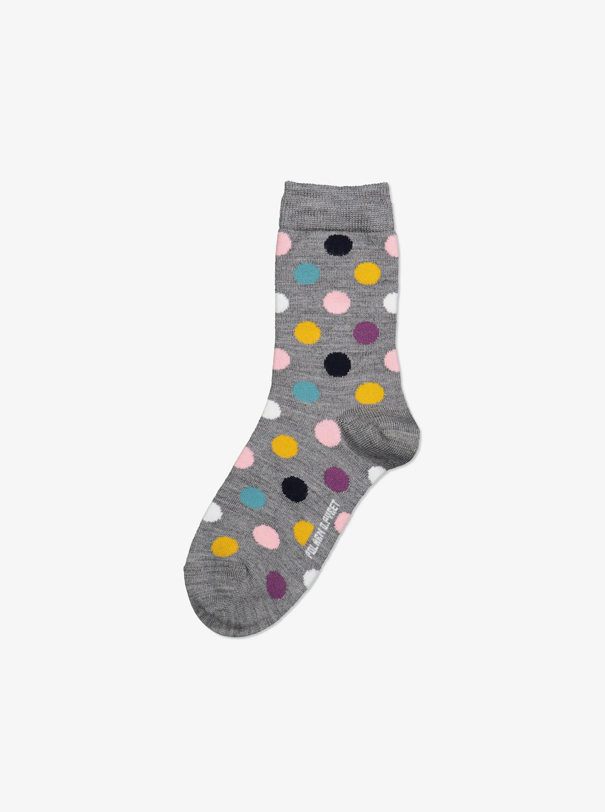 Polka Dot Merino Kids Socks