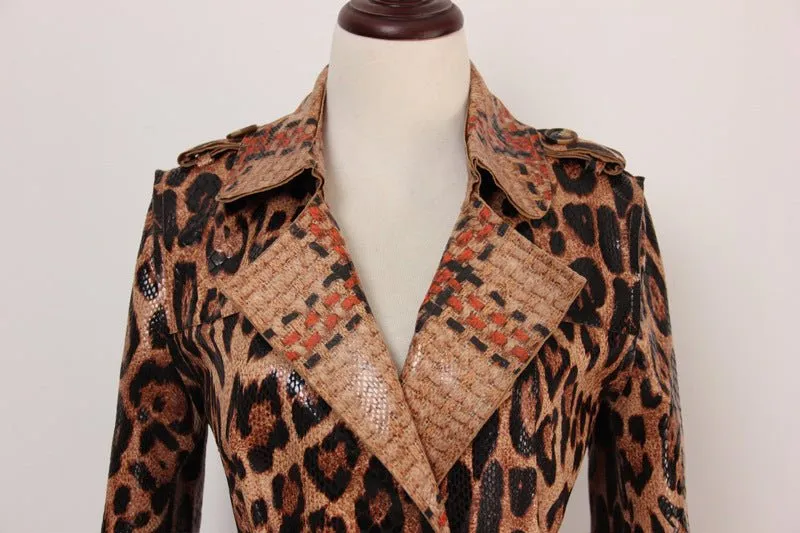 Pre Order:  Cheetah Trench Coat - @phenomenalkat