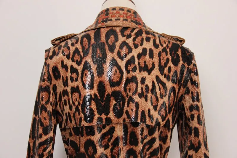 Pre Order:  Cheetah Trench Coat - @phenomenalkat