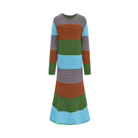 Pre Order:  Multicolor Long Sleeves Knit Dress