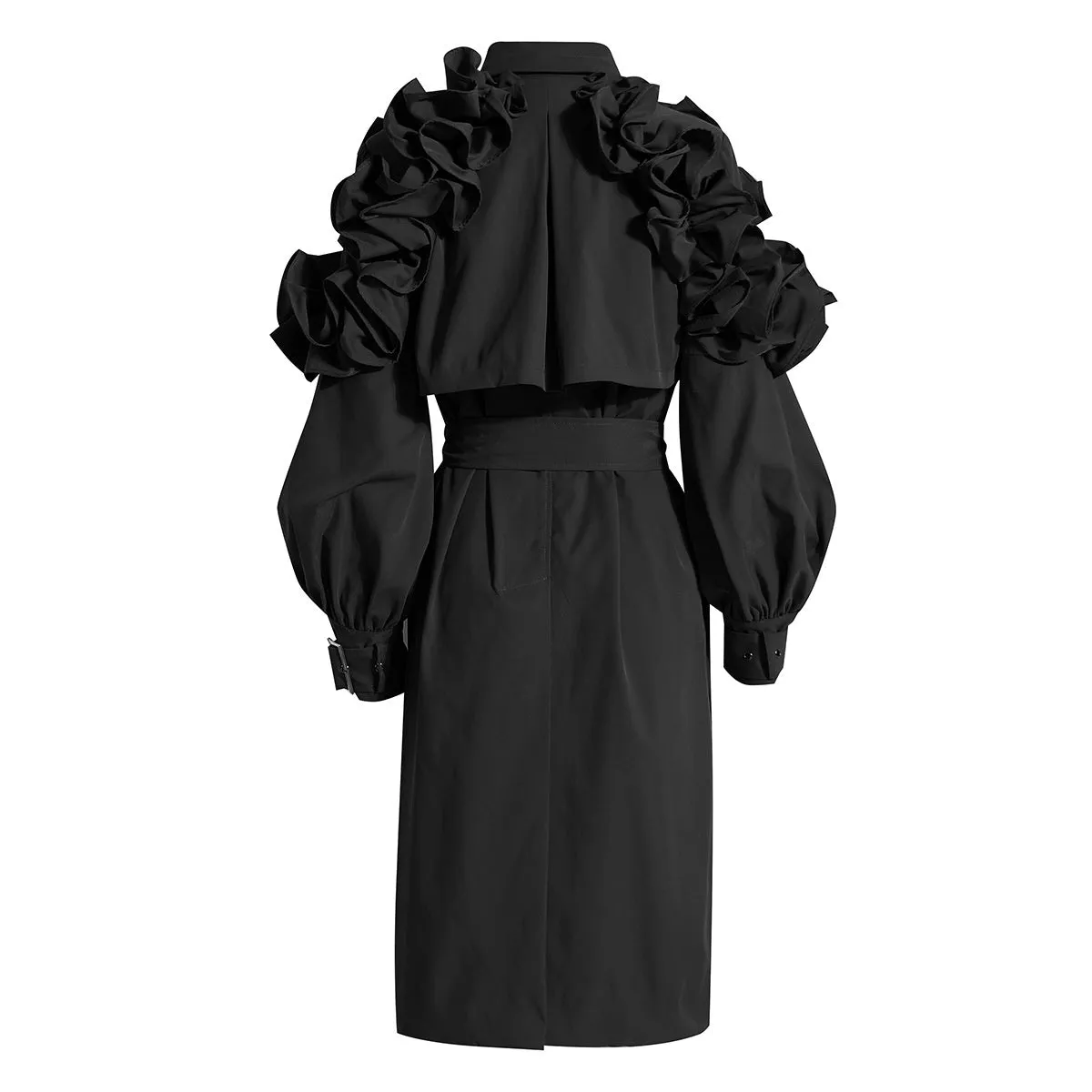 Pre Order:  Ruffle Trench Coat