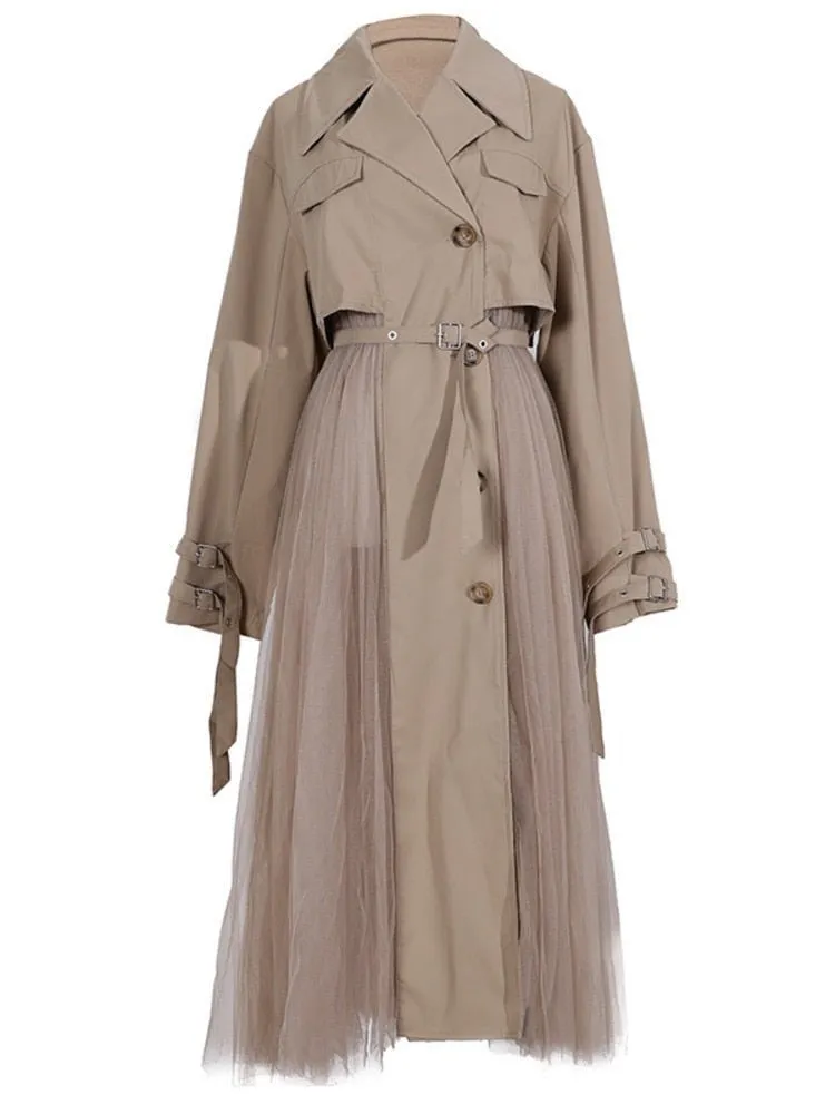 Pre Order:  Tulle Trench Coat - @_rayyaansari