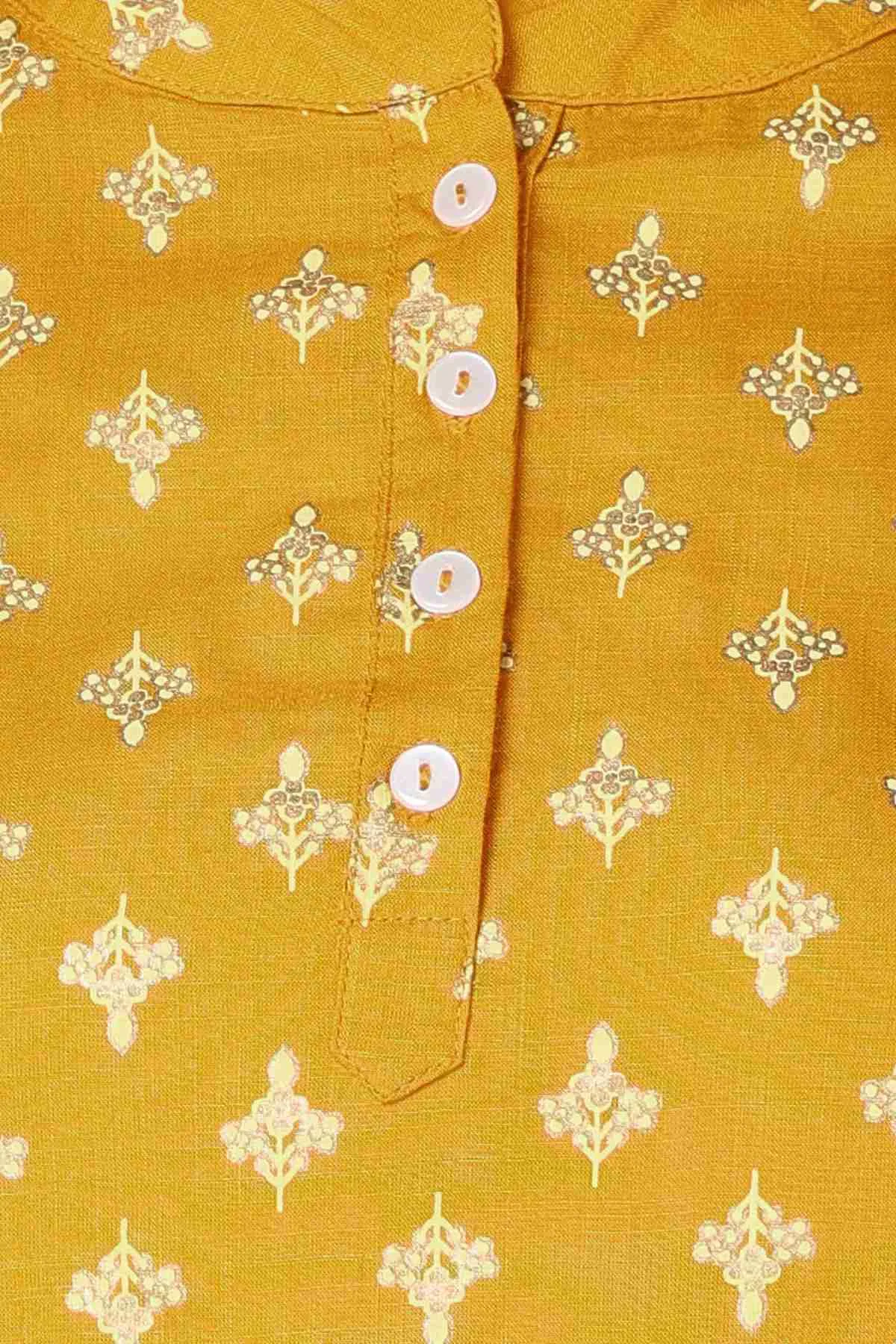 Radiant Yellow Maternity Kurti Pant Set