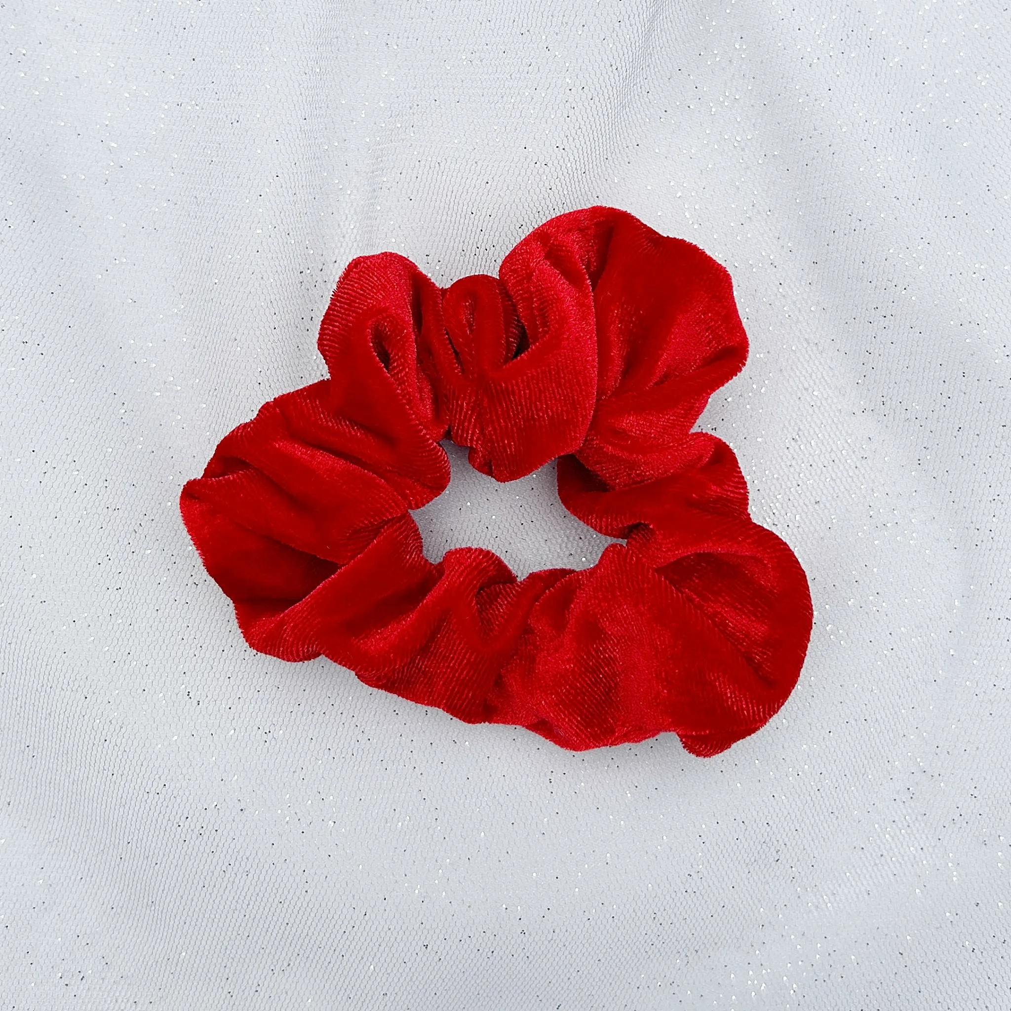 Red Scrunchie in Velvet