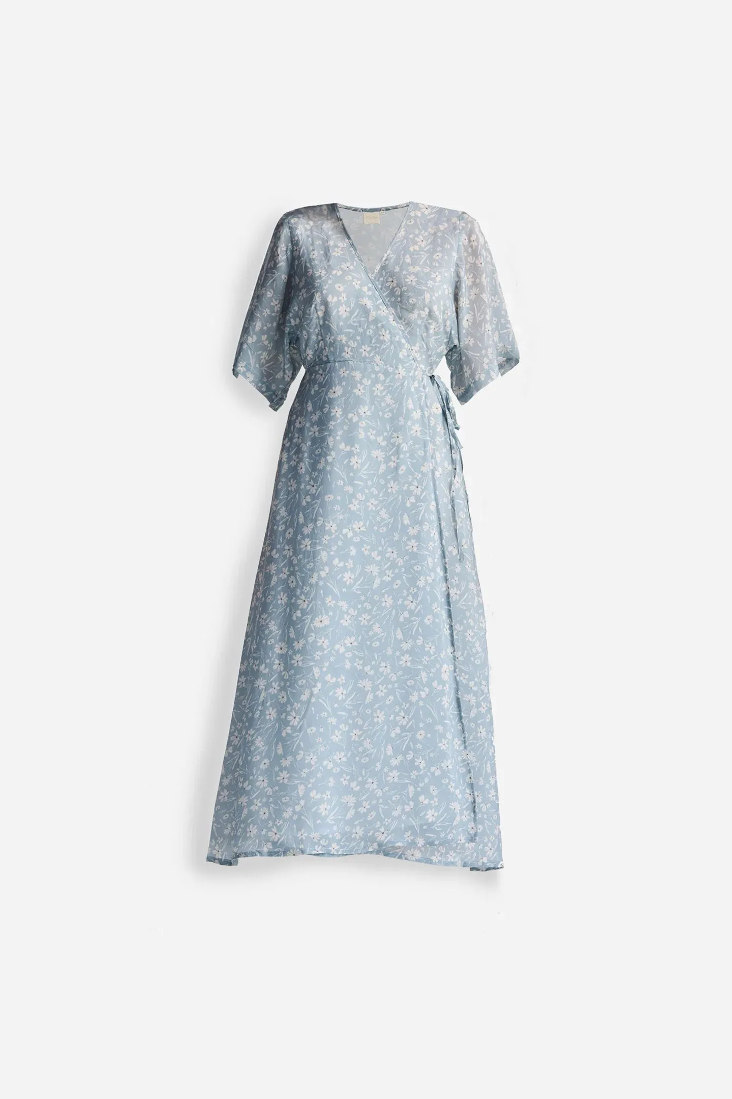 Reistor Maxi Wrap Dress in Light Blue Florals | NEW COLLECTION