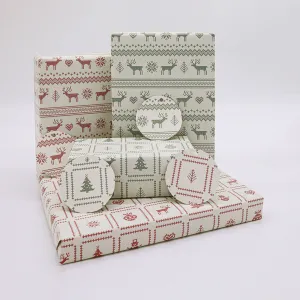 Retro Festive Knits Recyclable Wrapping Paper & Tags