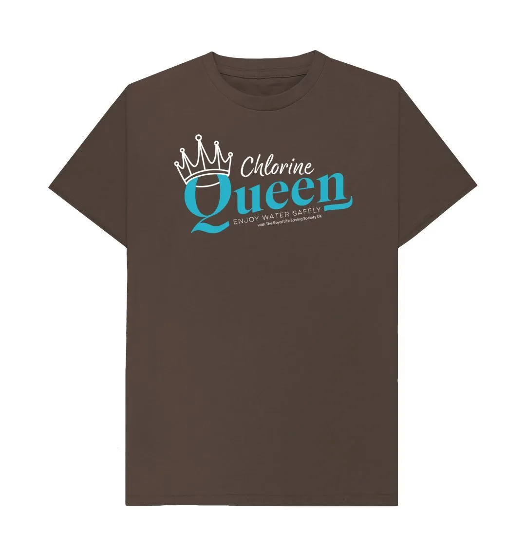 RLSS UK | Chlorine Queen Men's T-shirt | Short Sleeve Organic Cotton T-shirt