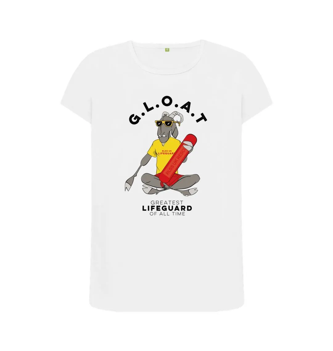 RLSS UK | G.L.O.A.T Women's T-shirt | Short Sleeve Organic Cotton T-shirt