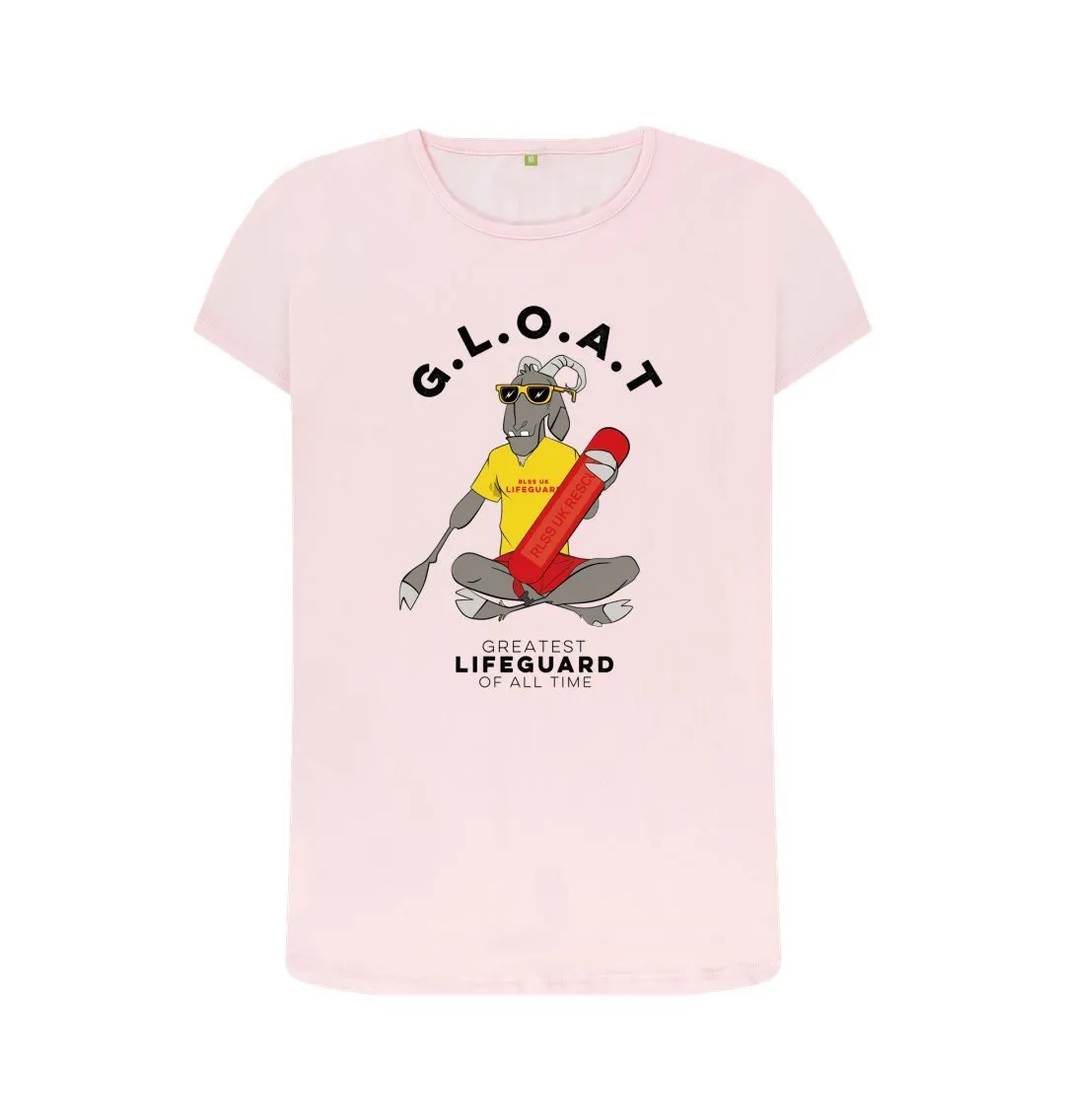 RLSS UK | G.L.O.A.T Women's T-shirt | Short Sleeve Organic Cotton T-shirt