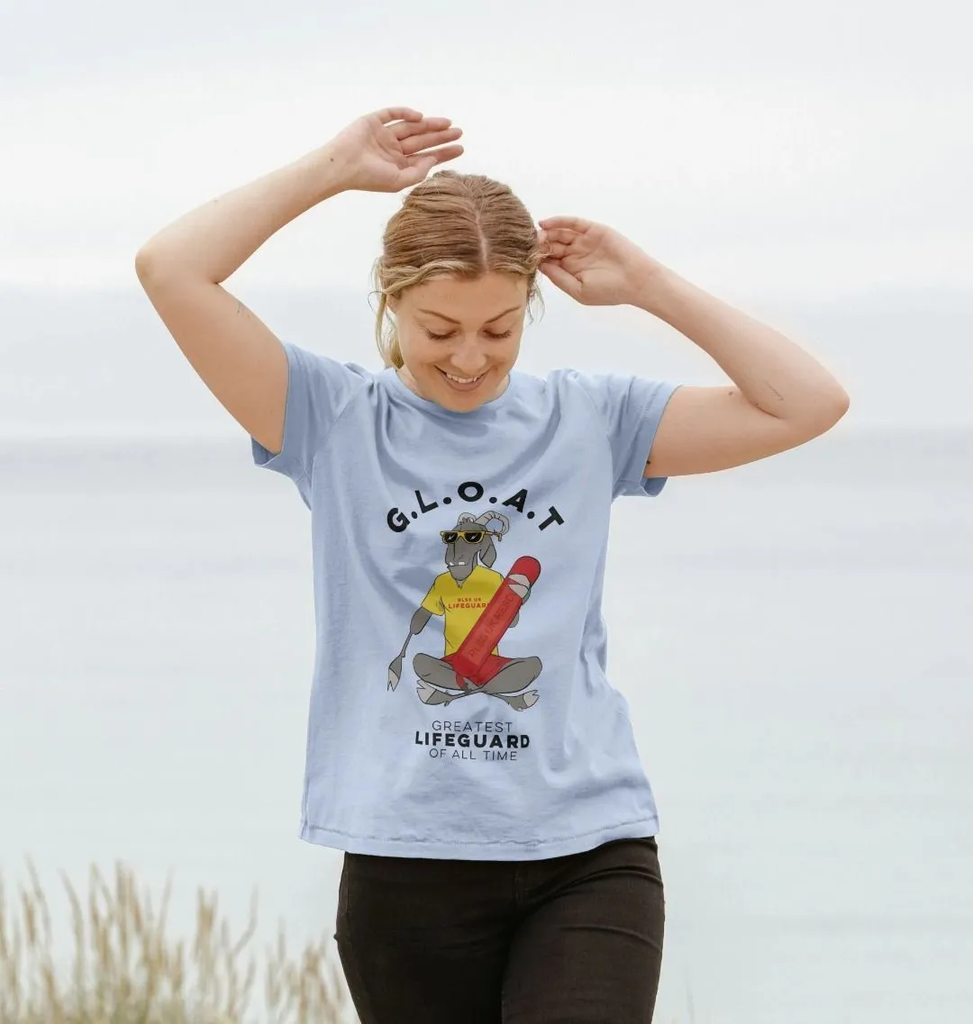 RLSS UK | G.L.O.A.T Women's T-shirt | Short Sleeve Organic Cotton T-shirt