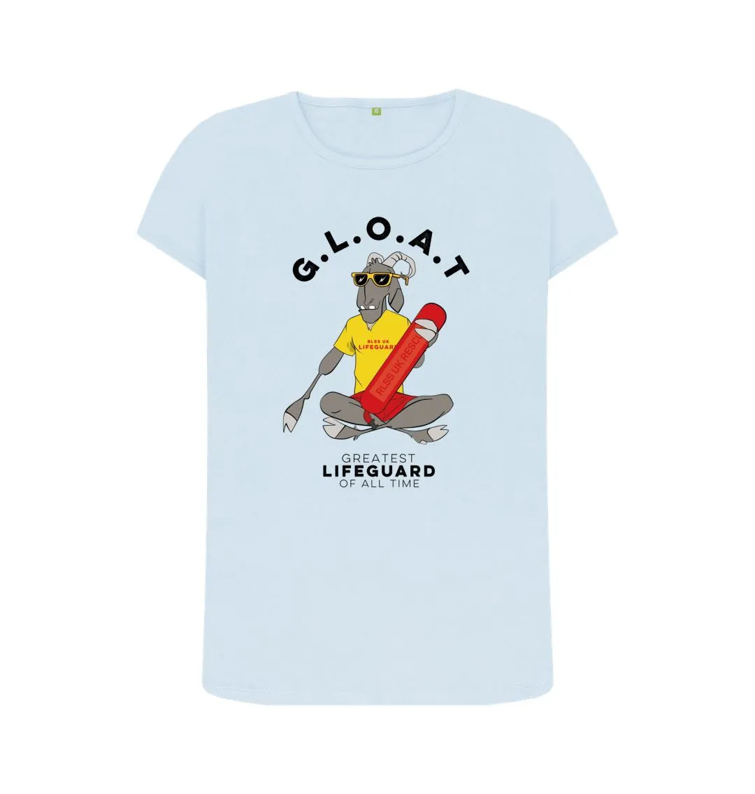 RLSS UK | G.L.O.A.T Women's T-shirt | Short Sleeve Organic Cotton T-shirt