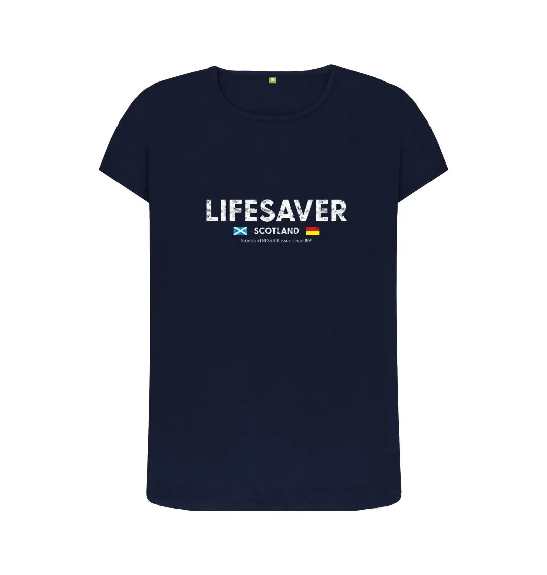 RLSS UK | Lifesaver Scotland Women's T-shirt | Short Sleeve Organic Cotton T-shirt