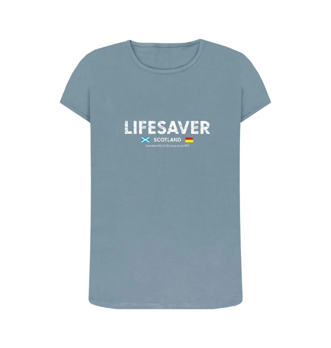 RLSS UK | Lifesaver Scotland Women's T-shirt | Short Sleeve Organic Cotton T-shirt