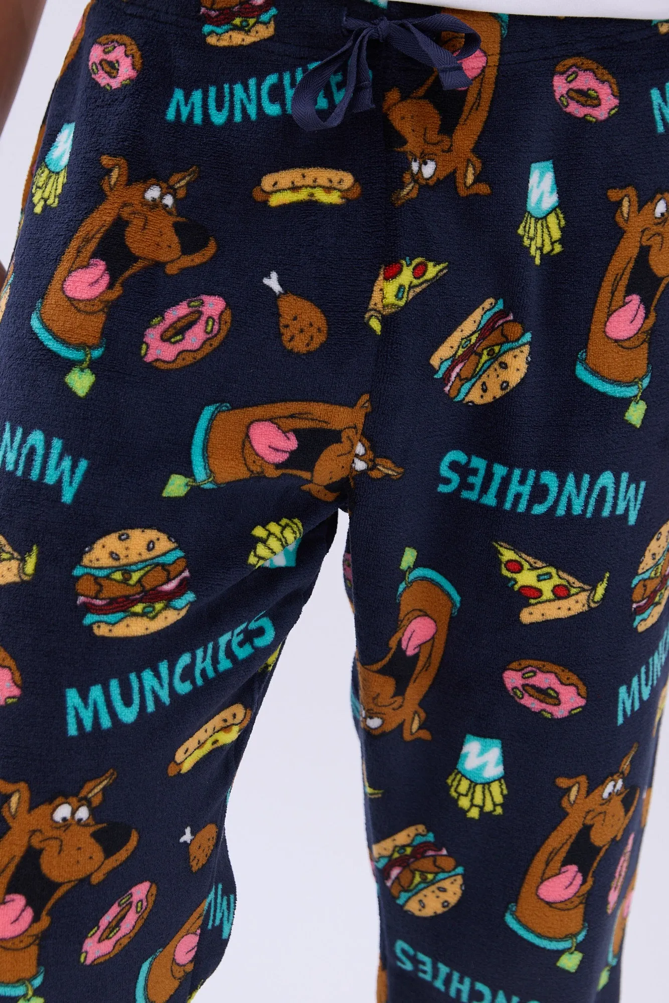 Scooby-Doo Munchies Printed Plush Pajama Pants