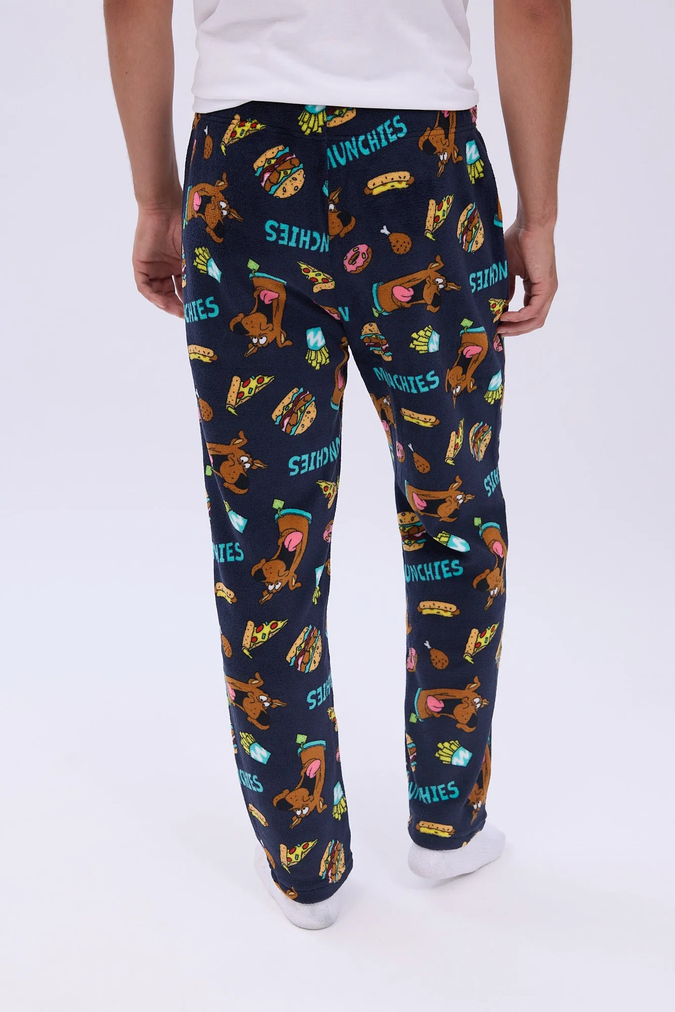 Scooby-Doo Munchies Printed Plush Pajama Pants