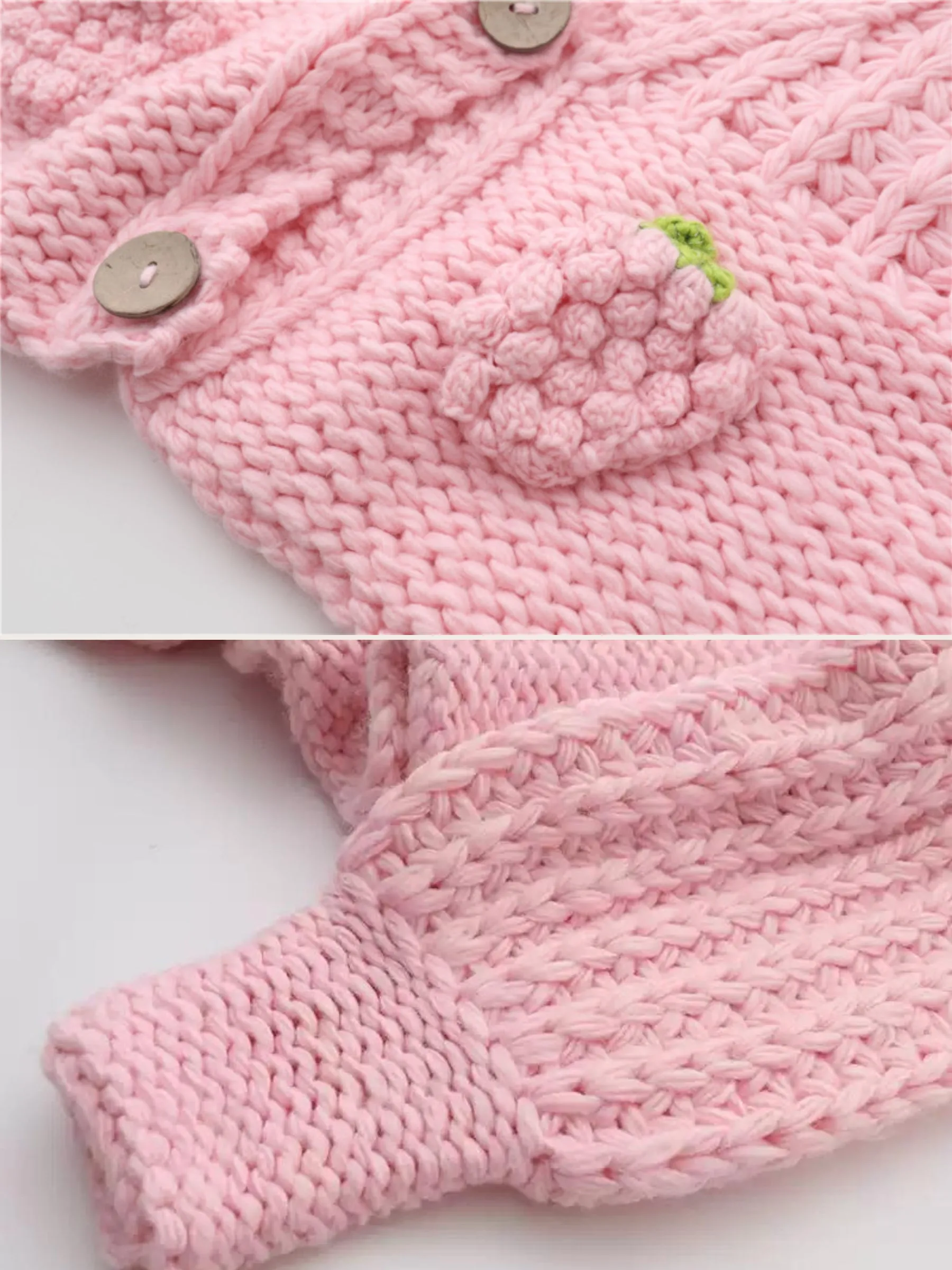 Shira Strawberry Knit Cardigan